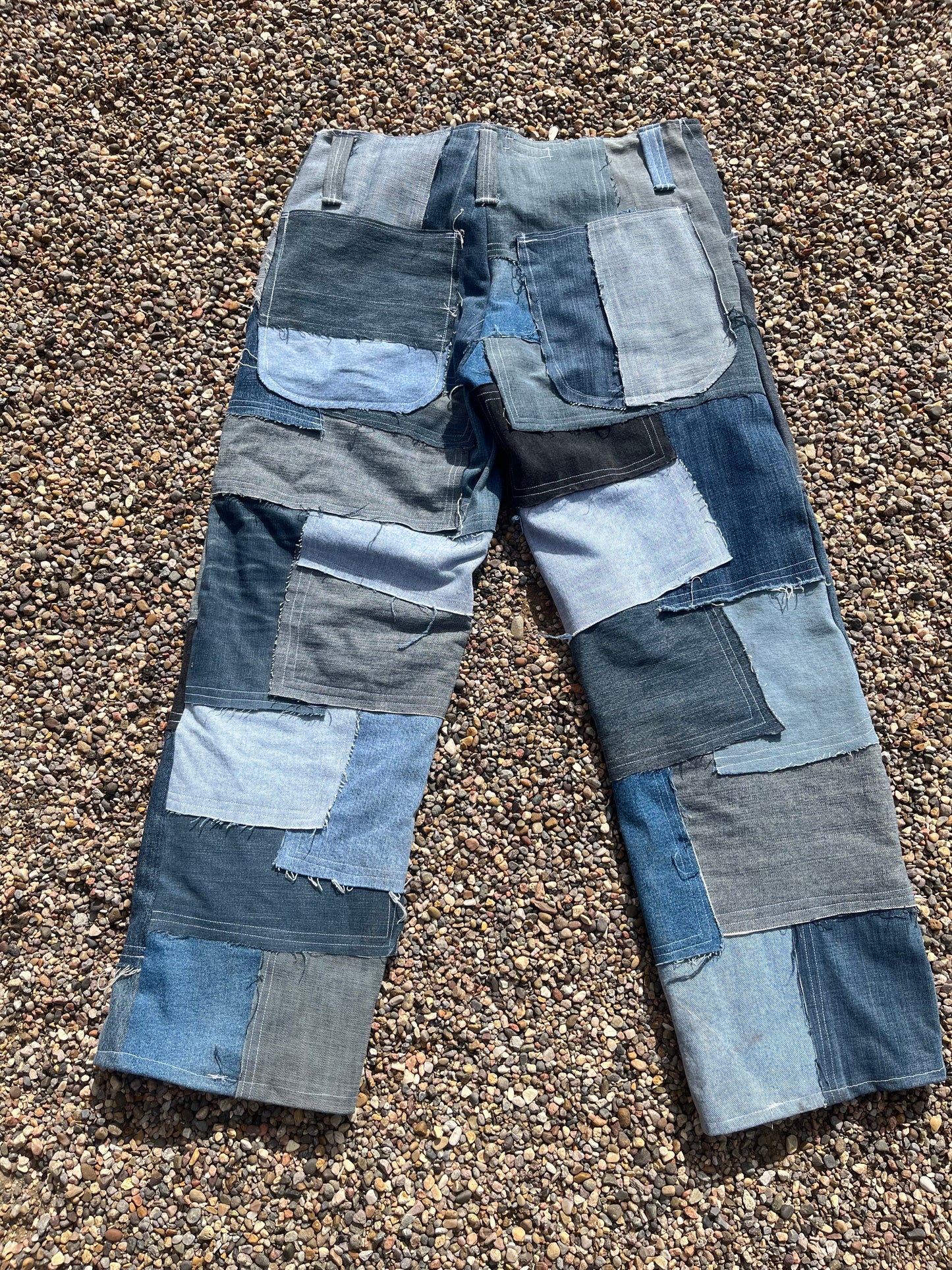 Patch work pants