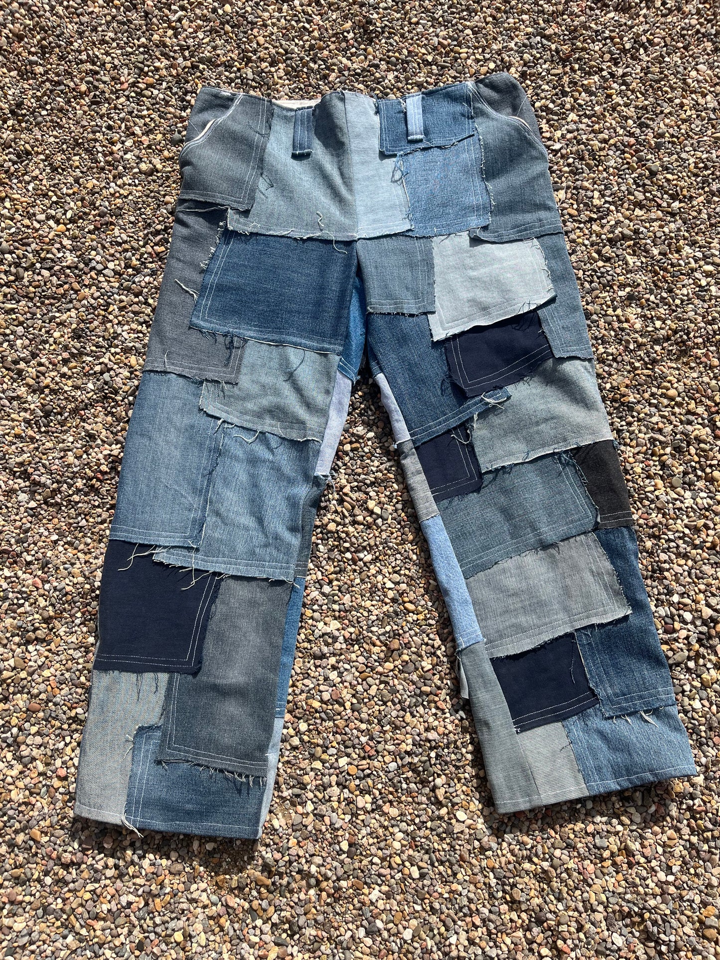 Patch work pants